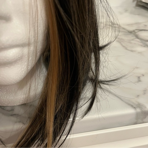 Brown Wig with Blonde Highlight - Picture 3 of 5